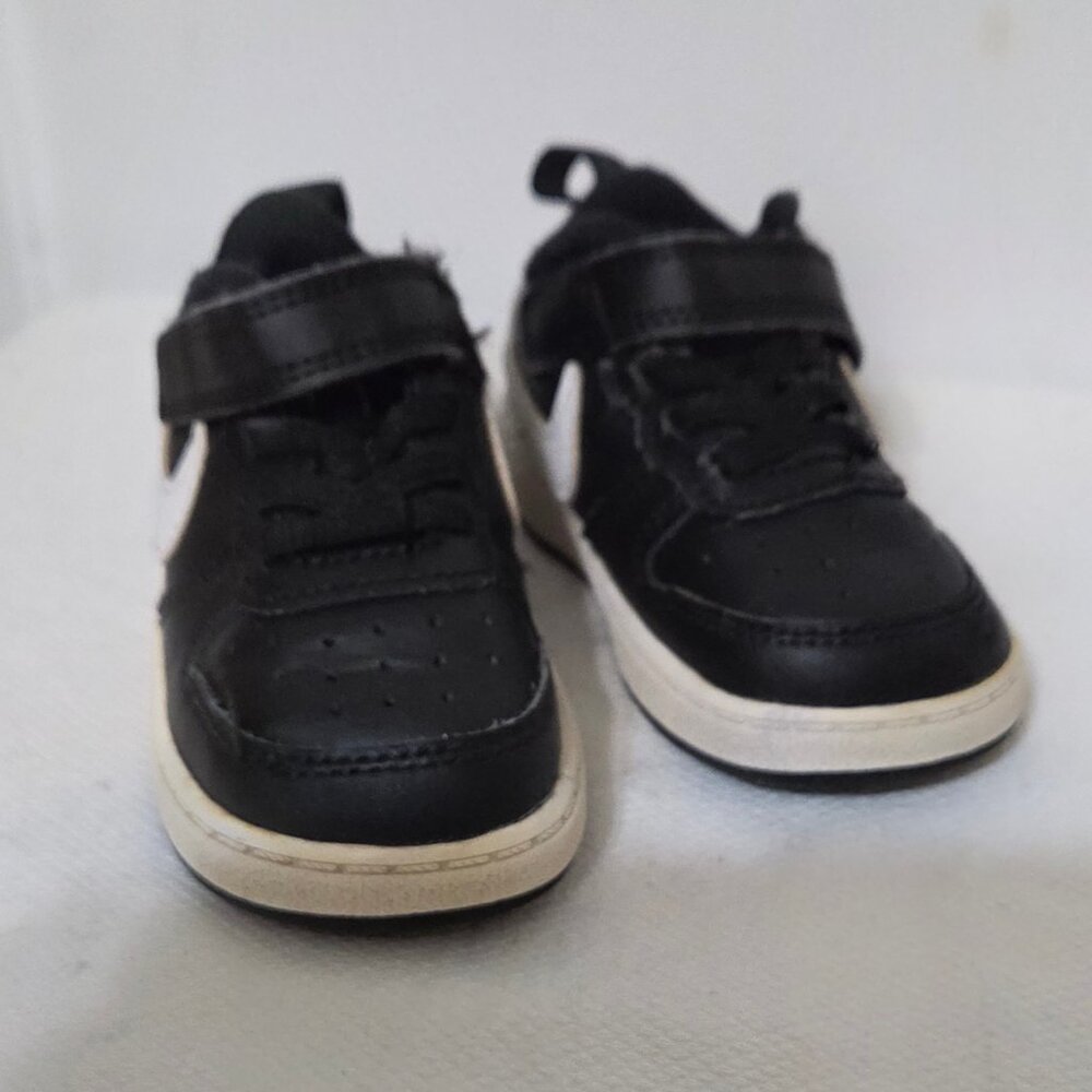 Toddler Nike Court Borough Low 2 Shoes ‘White/Very Berry’ DM0112 100 - Size 7C